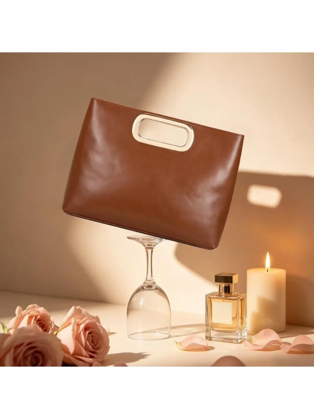 Chic Women's Evening Clutch Handbag with Detachable Chain Strap - Perfect for
